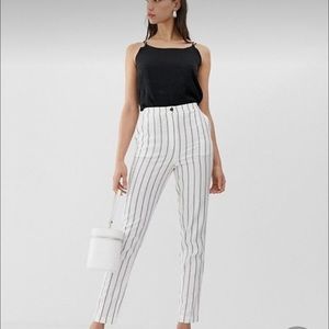 ASOS Petite linen tapered trousers